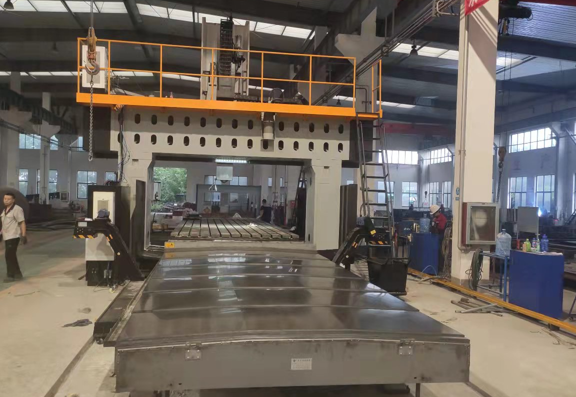 ChengHe IndustryCo.,Ltd  8 meters five axis gantry machining center installation completed